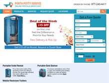 Tablet Screenshot of portapottyservice.com
